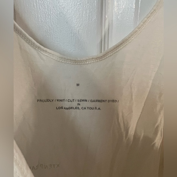 Xtend Barre tank top white cream Size M KNOW YOUR LIMITS THEN X TEND THEM - Picture 3 of 6